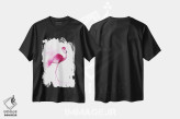 تیشرت مشکی طرح دار ۴ فلامینگو ۳، دکور معاصر اثر الگا چفرانوف | immage.ir