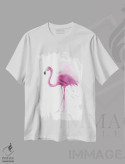 تیشرت سفید طرح دار ۴ فلامینگو ۴، دکور معاصر اثر الگا چفرانوف | immage.ir