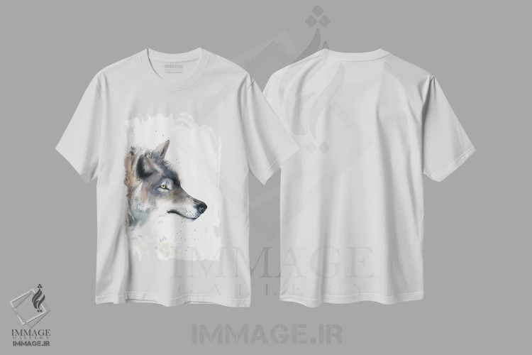 تیشرت سفید طرح دار گرگ ها ۲، دکور کلبه و لژ اثر الگا چفرانوف | immage.ir