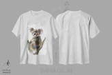 تیشرت سفید طرح دار کوالا، دکور معاصر اثر الگا چفرانوف | فروشگاه ایماژ