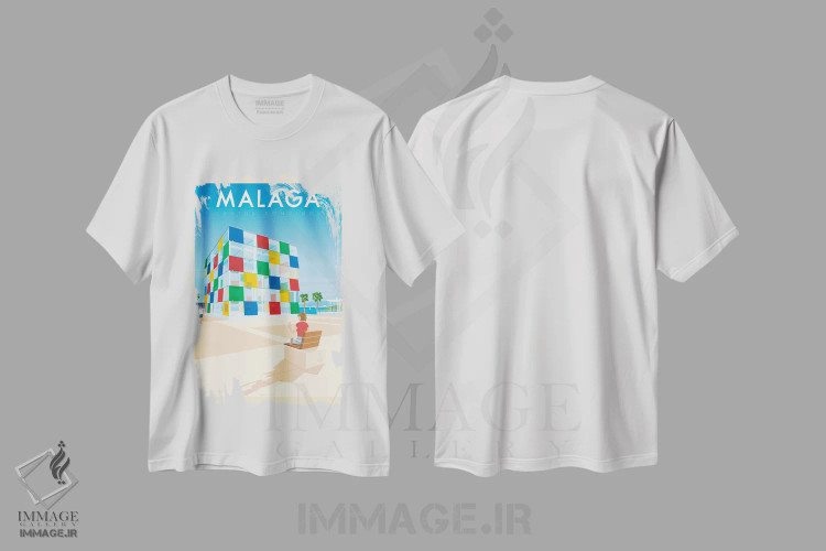 تیشرت سفید طرح دار آثار اولا هوپ تراول پوسترز - فروشگاه ایماژ