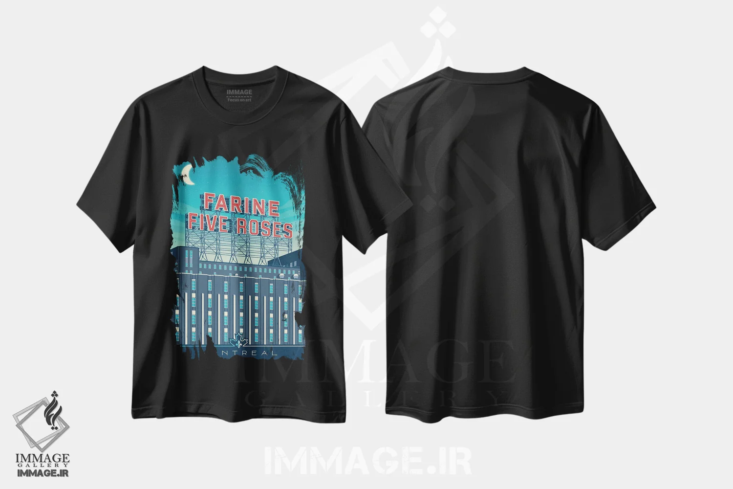 تیشرت مشکی طرح دار آثار اولا هوپ تراول پوسترز - immage.ir