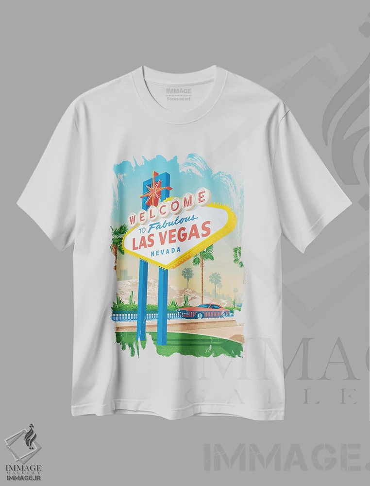 تیشرت سفید طرح دار آثار اولا هوپ تراول پوسترز - immage.ir