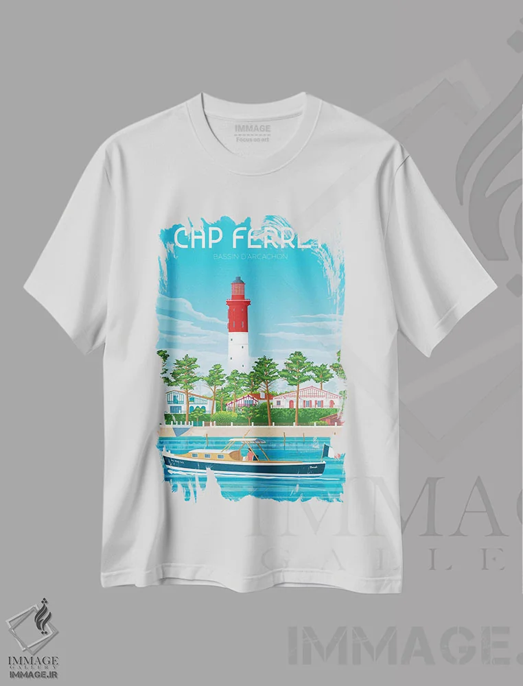 تیشرت سفید طرح دار آثار اولا هوپ تراول پوسترز - immage.ir