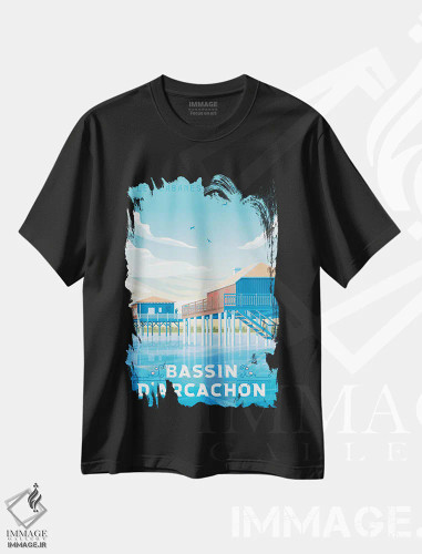 تیشرت مشکی طرح دار آثار اولا هوپ تراول پوسترز - immage.ir