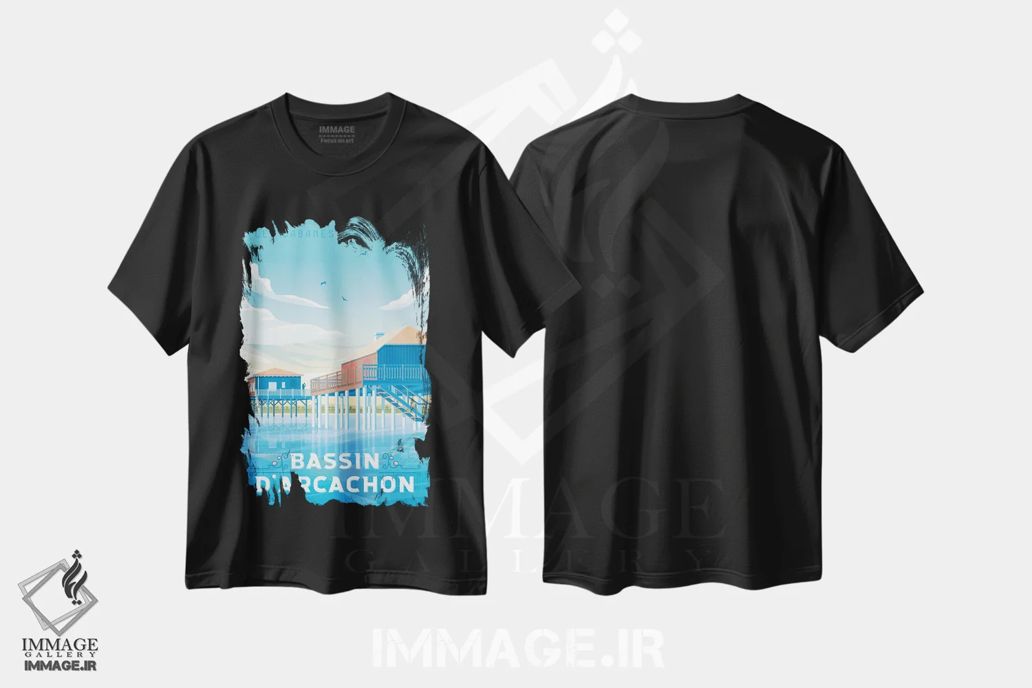 تیشرت مشکی طرح دار آثار اولا هوپ تراول پوسترز - immage.ir