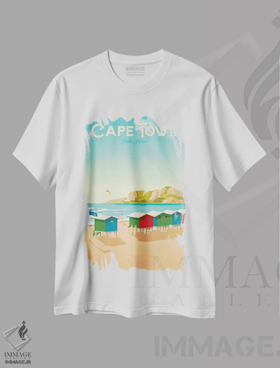 تیشرت سفید طرح دار آثار اولا هوپ تراول پوسترز - immage.ir