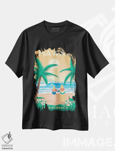 تیشرت مشکی طرح دار آثار اولا هوپ تراول پوسترز - immage.ir