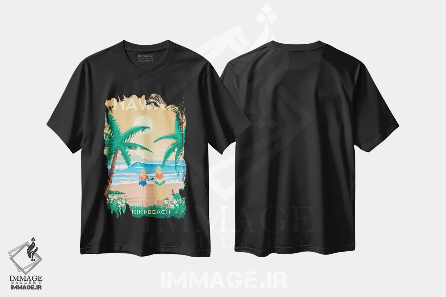 تیشرت مشکی طرح دار آثار اولا هوپ تراول پوسترز - immage.ir