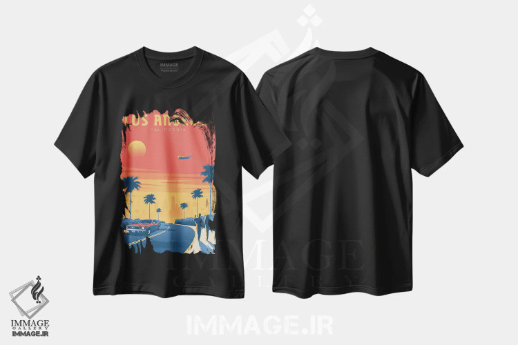 تیشرت مشکی طرح دار آثار اولا هوپ تراول پوسترز - immage.ir