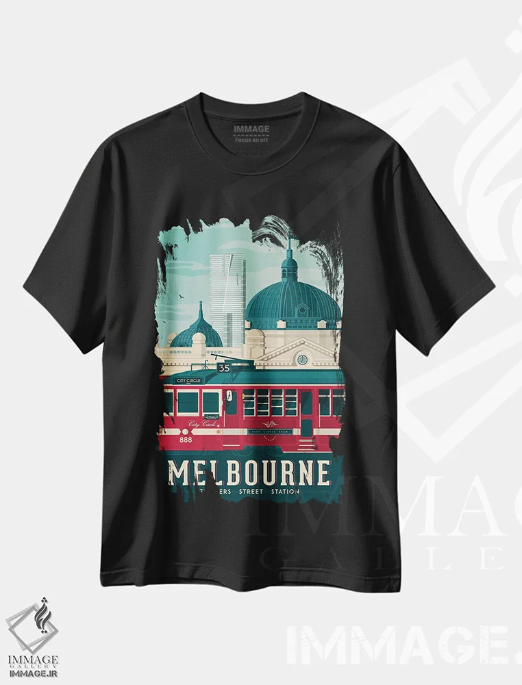 تیشرت مشکی طرح دار آثار اولا هوپ تراول پوسترز - immage.ir