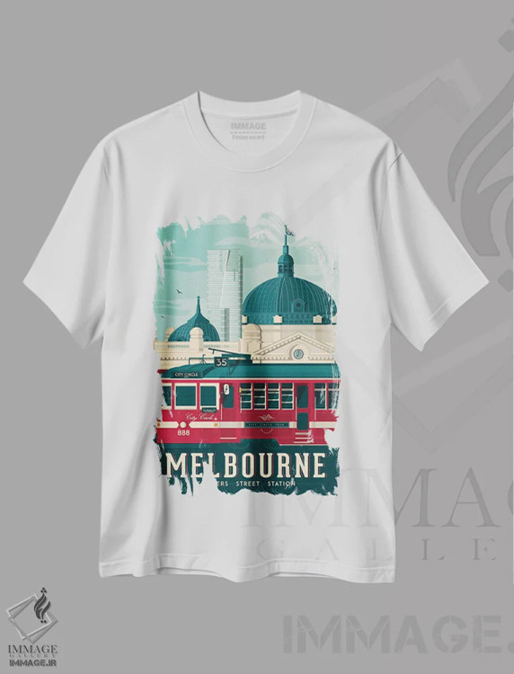 تیشرت سفید طرح دار آثار اولا هوپ تراول پوسترز - فروشگاه ایماژ