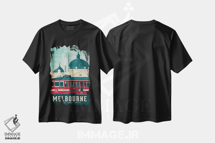 تیشرت مشکی طرح دار آثار اولا هوپ تراول پوسترز - immage.ir