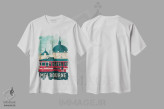 تیشرت سفید طرح دار آثار اولا هوپ تراول پوسترز - فروشگاه ایماژ