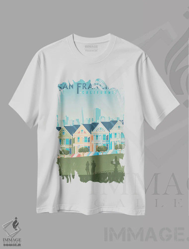 تیشرت سفید طرح دار آثار اولا هوپ تراول پوسترز - immage.ir