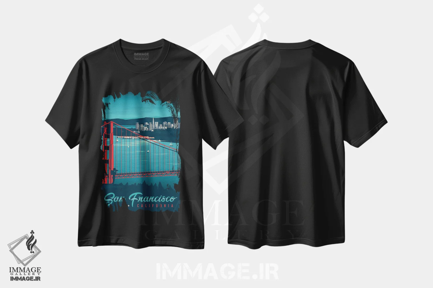 تیشرت مشکی طرح دار آثار اولا هوپ تراول پوسترز - immage.ir