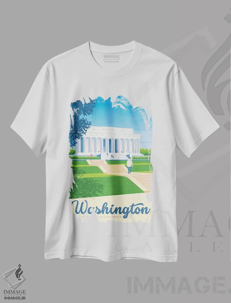 تیشرت سفید طرح دار آثار اولا هوپ تراول پوسترز - immage.ir