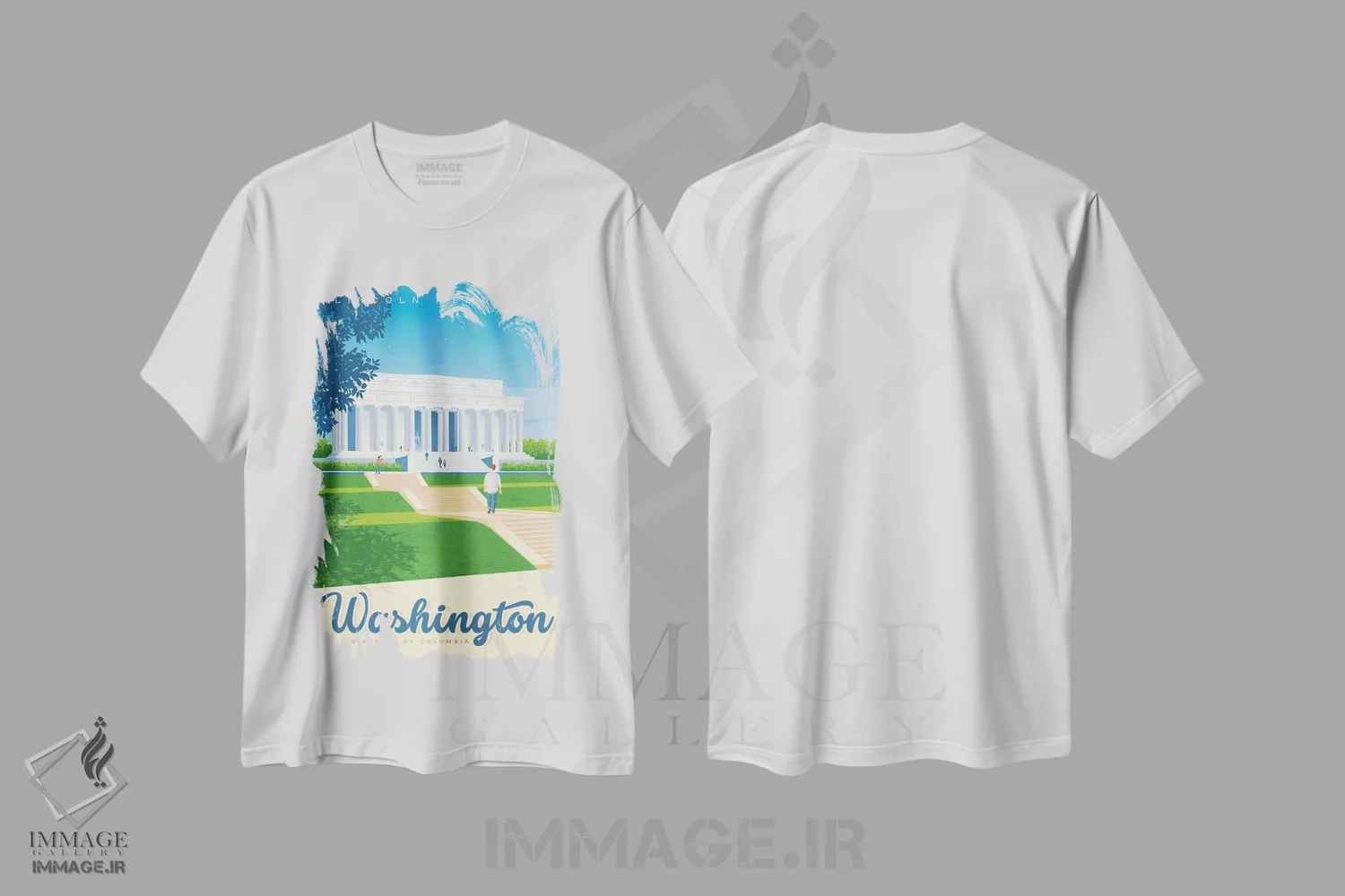 تیشرت سفید طرح دار آثار اولا هوپ تراول پوسترز - immage.ir