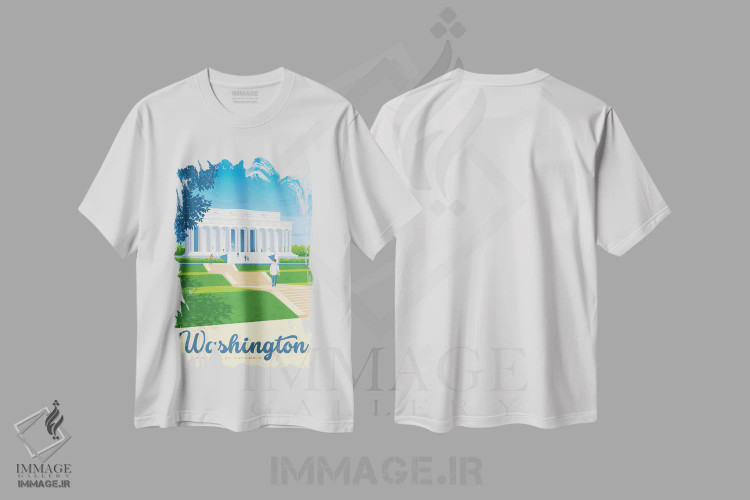 تیشرت سفید طرح دار آثار اولا هوپ تراول پوسترز - immage.ir