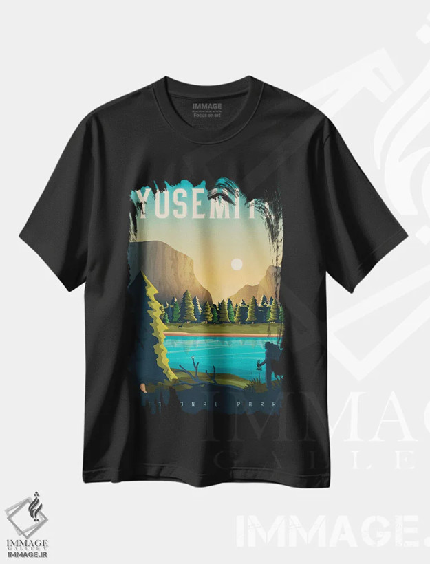 تیشرت مشکی طرح دار آثار اولا هوپ تراول پوسترز - immage.ir