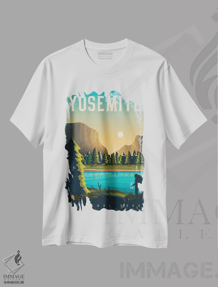 تیشرت سفید طرح دار آثار اولا هوپ تراول پوسترز - فروشگاه ایماژ