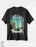 تیشرت مشکی طرح دار هلیفاکس کانادا، تزئینی اثر اولا هوپ تراول پوسترز | فروشگاه ایماژ