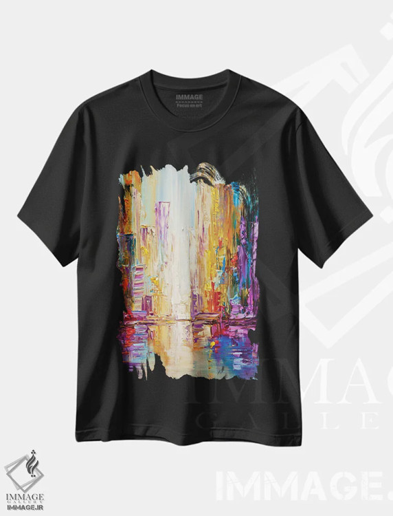 تیشرت مشکی طرح دار بانکوک، دکور معاصر اثر اوسنات تزدک | immage.ir