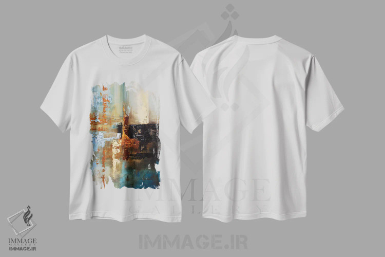 تیشرت سفید طرح دار سپیده دم جدید اثر اوسنات تزدک | immage.ir