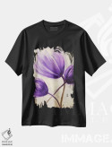 تیشرت مشکی طرح دار شکوفه، مدیوم اثر اوسنات تزدک | فروشگاه ایماژ