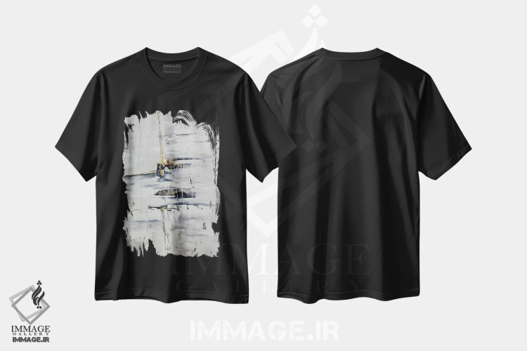 تیشرت مشکی طرح دار زلدا اثر اوسنات تزدک | فروشگاه ایماژ