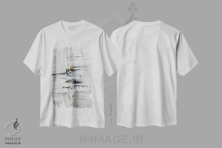 تیشرت سفید طرح دار زلدا اثر اوسنات تزدک | immage.ir