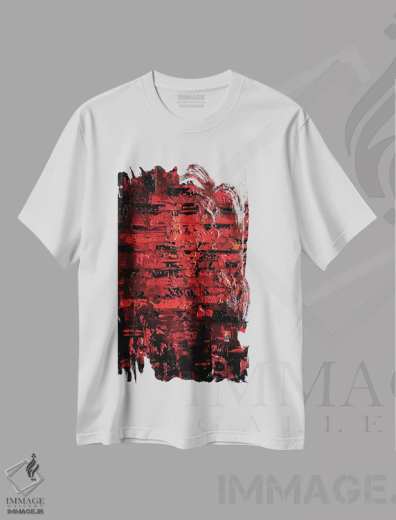 تیشرت سفید طرح دار شاهانه / سلطنتی اثر اوسنات تزدک | فروشگاه ایماژ