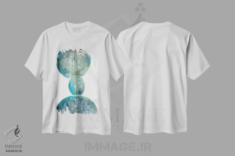 تیشرت سفید طرح دار تعادل اثر اوسنات تزدک | immage.ir