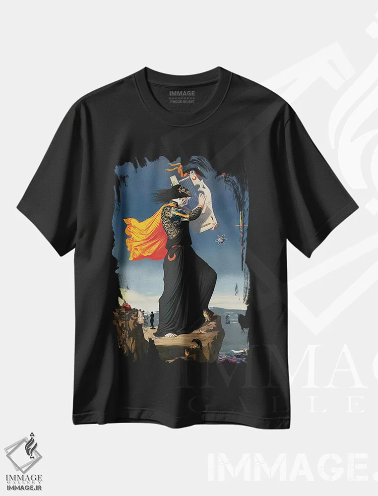 تیشرت مشکی طرح دار سونا، دکوراسیون جایگزین اثر اولیور پوچیک | immage.ir