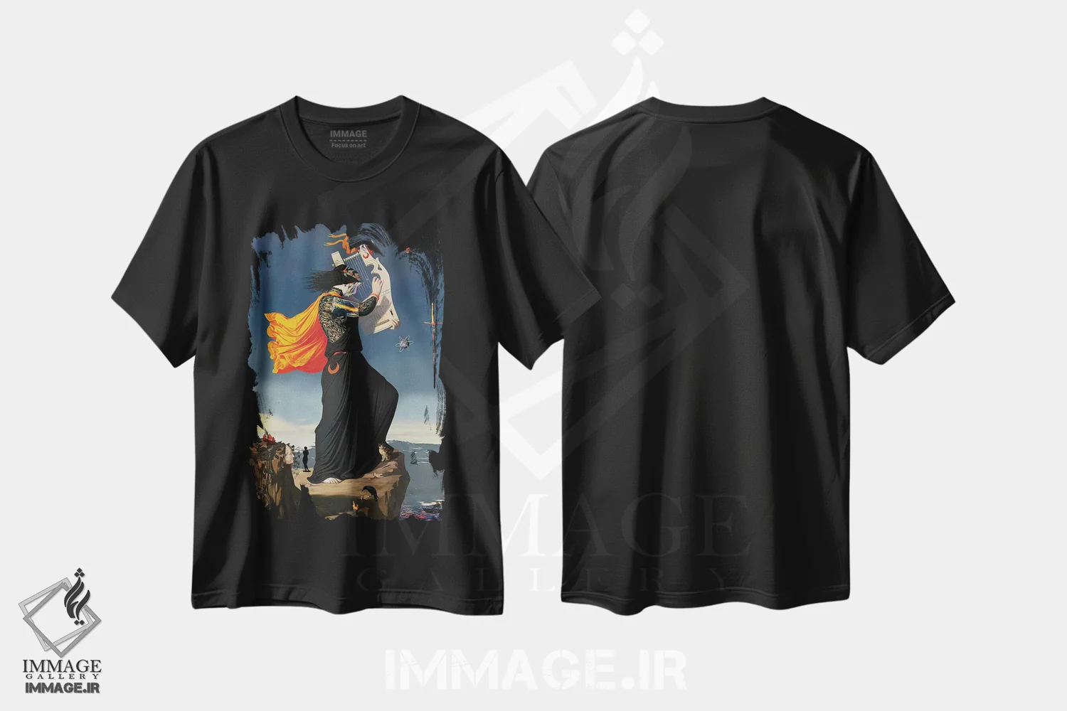 تیشرت مشکی طرح دار سونا، دکوراسیون جایگزین اثر اولیور پوچیک | immage.ir