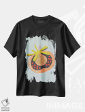 تیشرت مشکی طرح دار گوجه فرنگی، هنر دیجیتال اثر فلت اول | immage.ir
