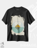 تیشرت مشکی طرح دار "کشتی"، تزئینی اثر فلت اول | immage.ir