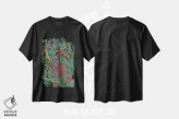 تیشرت مشکی طرح دار "جنگل"، دکوراسیون جایگزین اثر اکسانا لازاری | فروشگاه ایماژ