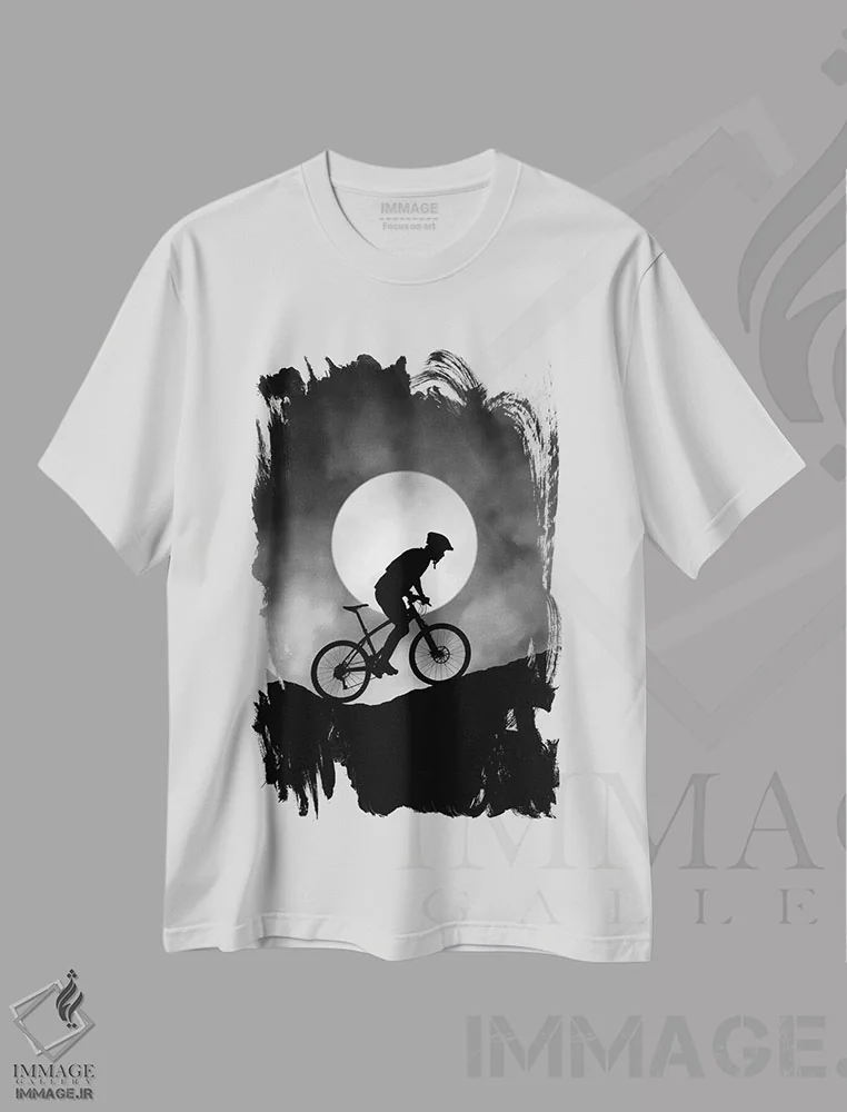 تیشرت سفید طرح دار آلگرو، تصاویر اکشن اثر هنگی لی | immage.ir