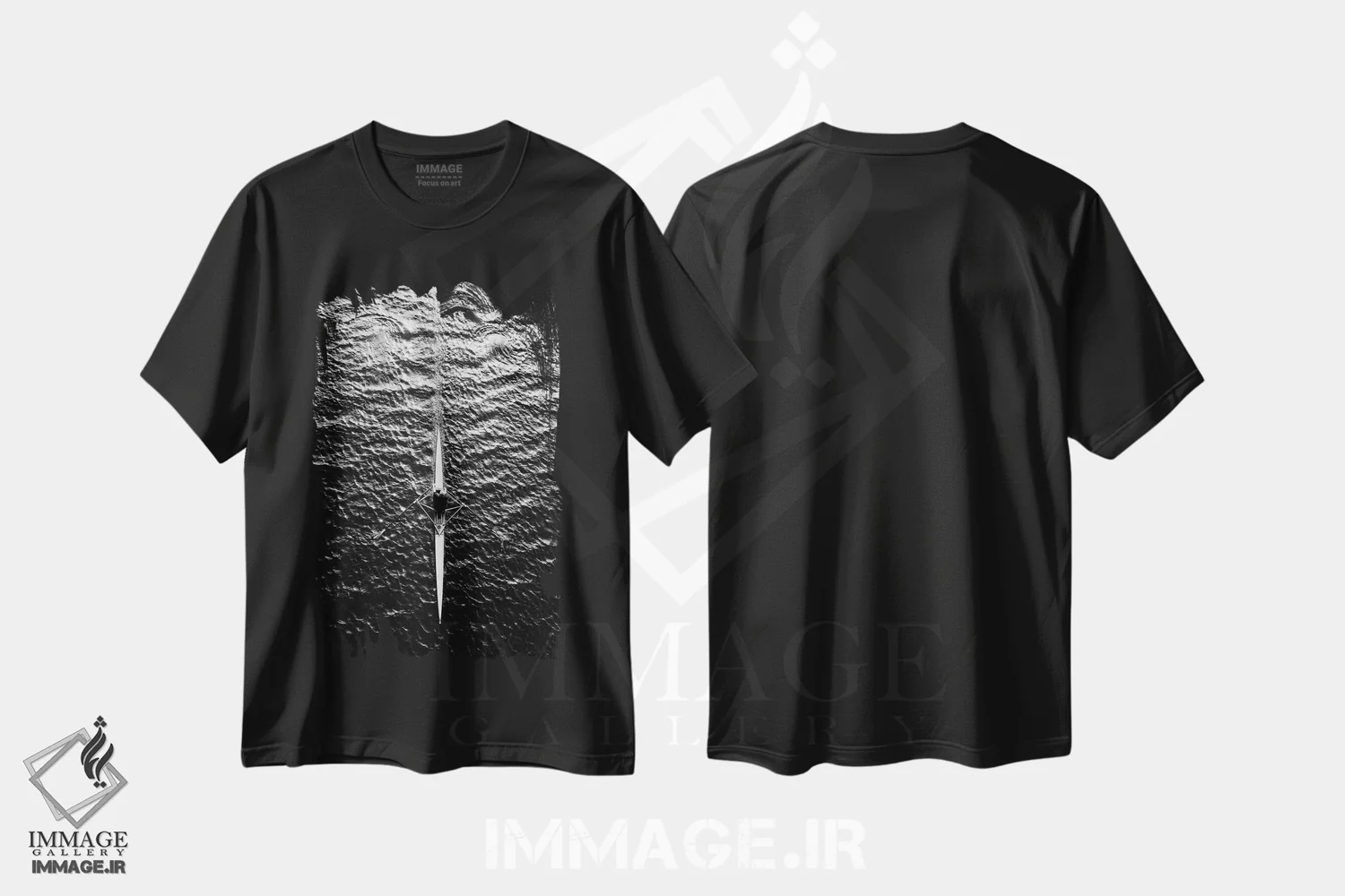 تیشرت مشکی طرح دار بدون عنوان، عکاسی هوایی اثر فریدهم هاردکوف | immage.ir