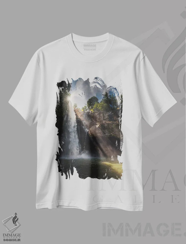 تیشرت سفید طرح دار بلانگسینگا، مدیوم اثر خوان پابلو د میگل | فروشگاه ایماژ