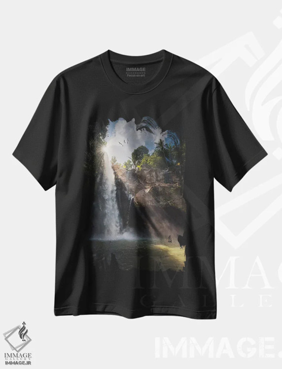 تیشرت مشکی طرح دار بلانگسینگا، مدیوم اثر خوان پابلو د میگل | immage.ir