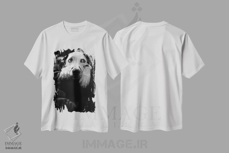 تیشرت سفید طرح دار هیچ اتفاقی نمی افتد :-(، عکاسی سیاه و سفید اثر اوته شرهاگ | فروشگاه ایماژ