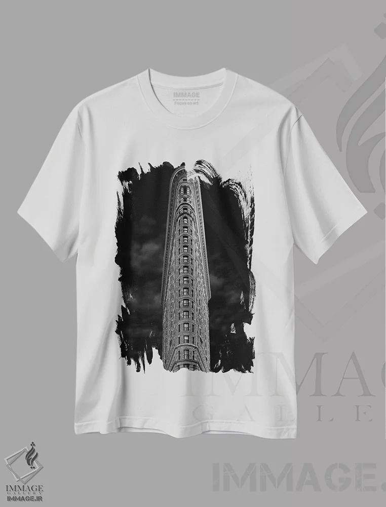 تیشرت سفید طرح دار فلترین، هنر تزئینی سیاه و سفید اثر یان راوردینک | immage.ir