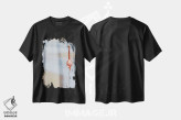 تیشرت مشکی طرح دار "من"، دکور ساحلی اثر آنا چرزنیس | immage.ir