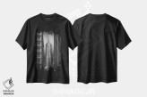تیشرت مشکی طرح دار رستاخیز، عکاسی سیاه و سفید اثر دارل ویلیامز | immage.ir