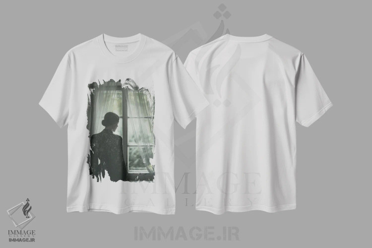 تیشرت سفید طرح دار اُ، دکوراسیون جایگزین اثر ماگدالنا روسوکا | فروشگاه ایماژ