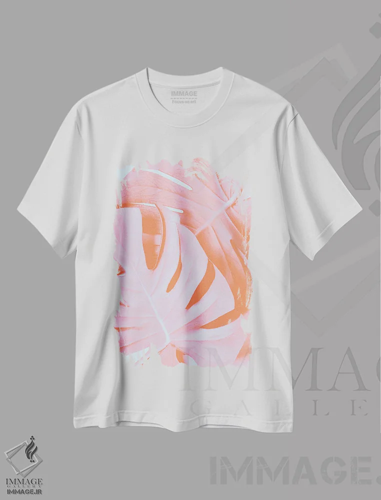 تیشرت سفید طرح دار مونسترا نارنجی ۳، تزئینی اثر استودیو ۱ایکس | فروشگاه ایماژ