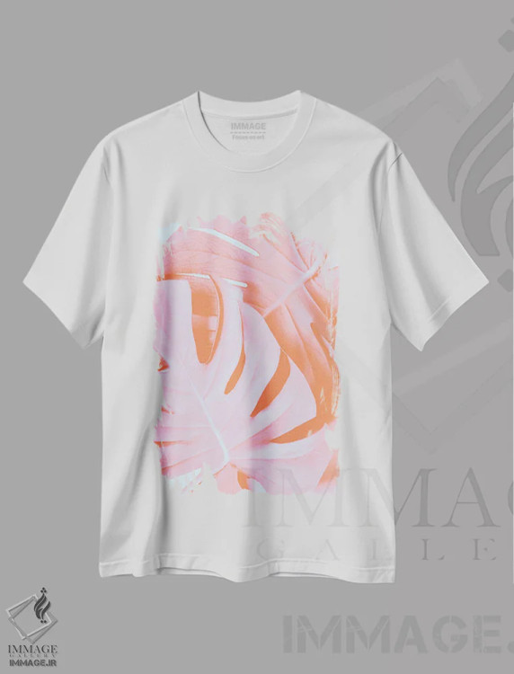 تیشرت سفید طرح دار مونسترا نارنجی ۳، تزئینی اثر استودیو ۱ایکس | فروشگاه ایماژ