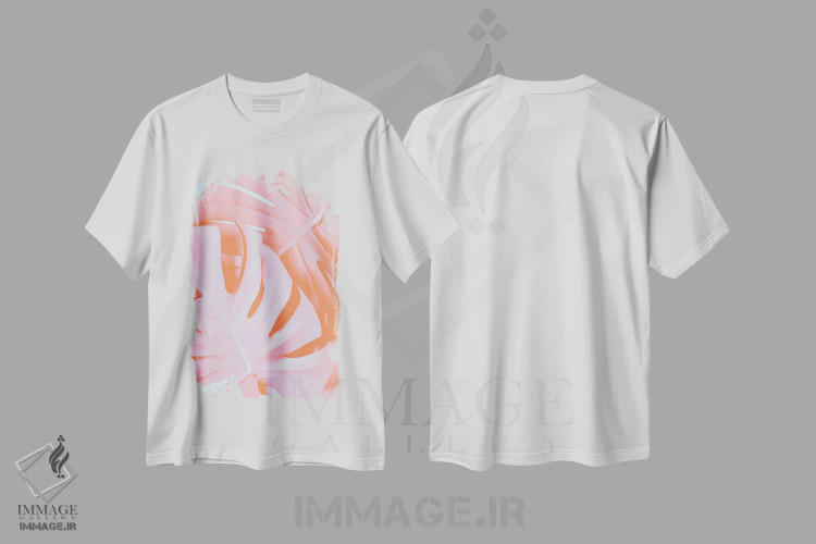 تیشرت سفید طرح دار مونسترا نارنجی ۳، تزئینی اثر استودیو ۱ایکس | فروشگاه ایماژ